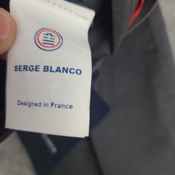 Serge Blanco Mens Gray Chino Dress Pants Size 31 New With Tags - Picture 7 of 11